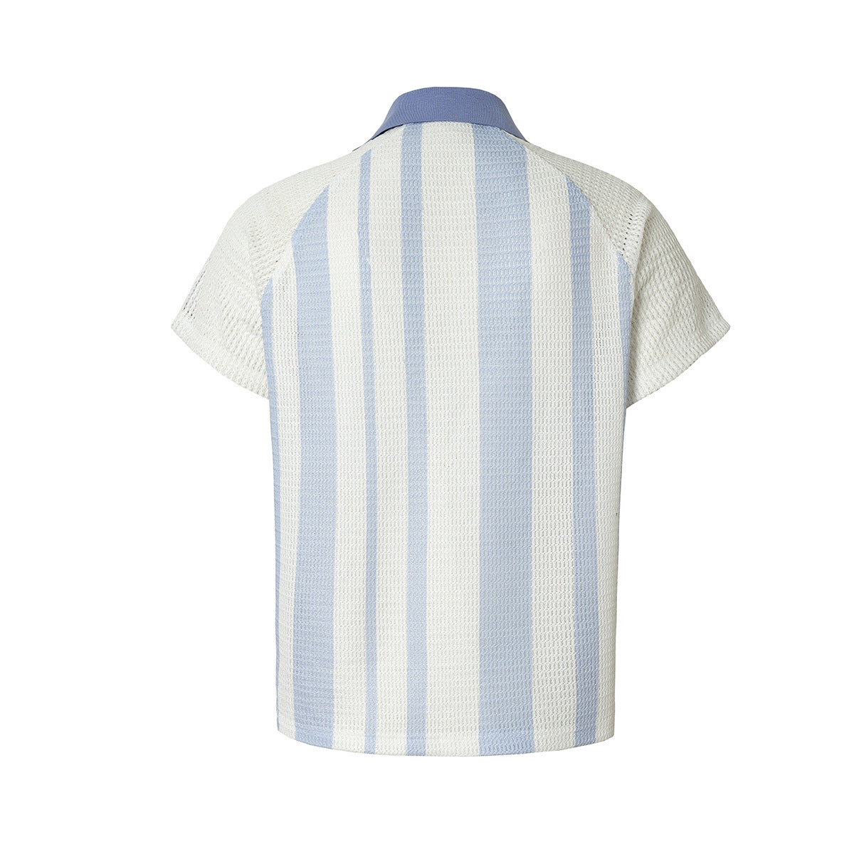 Stripe Number Print Short Sleeve Shirt WN25416