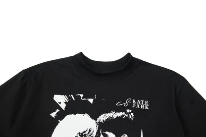 Portrait Graphic Print Short Sleeve T-Shirt WN26015
