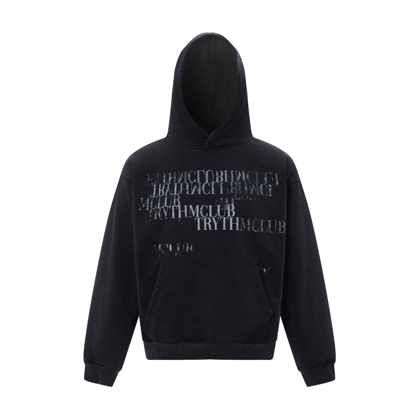 Heavyweight Letter Oversize Pullover Hoodie WN26085