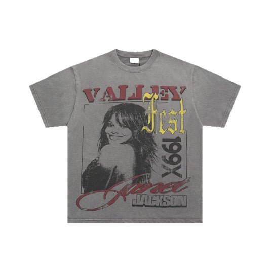Washed Portrait Short Sleeve T-Shirt WN26460