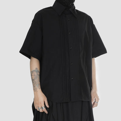 Tassel Design Oversize Short Sleeve Shirt WN20156