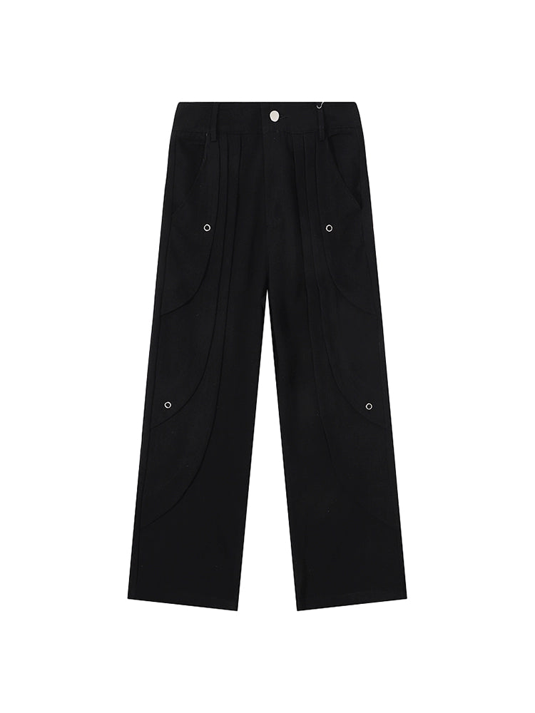 Pleats Straight Trousers WN10449