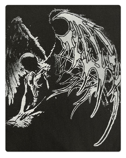 Fake Layered Print Oversize Long Sleeve T-Shirt WN9994