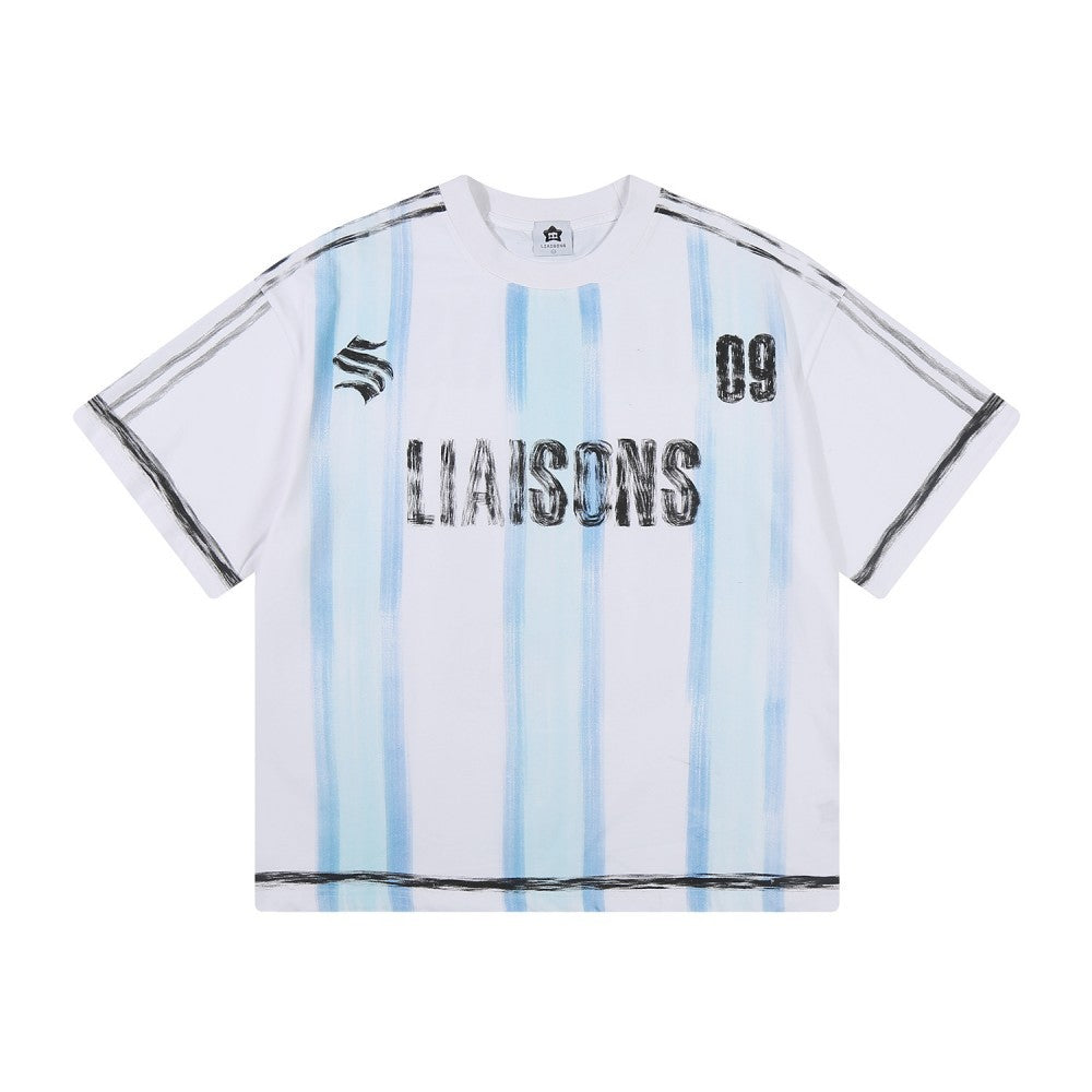 Graffiti Letter Graphic Short Sleeve T-Shirt WN28048