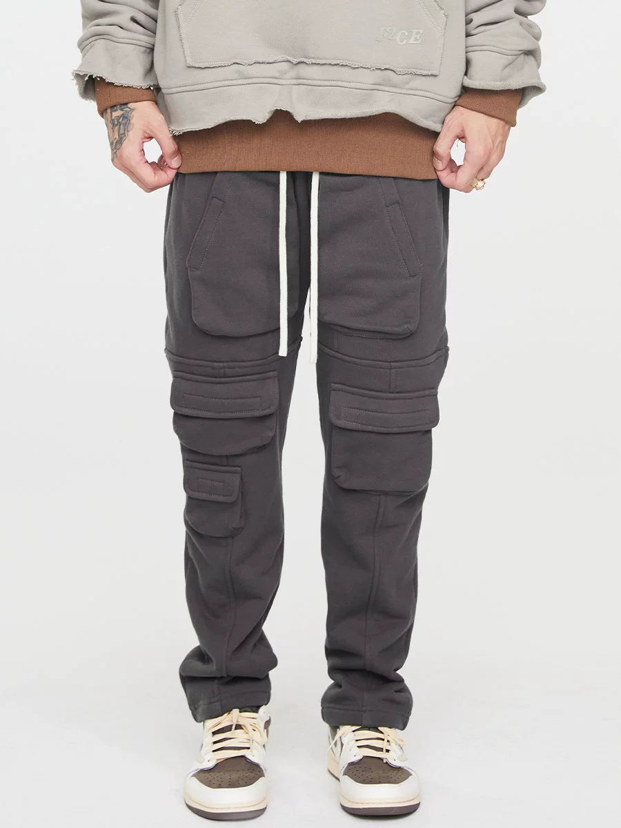 Drawstring Multi-Pocket Utility Cargo Pants WN12286