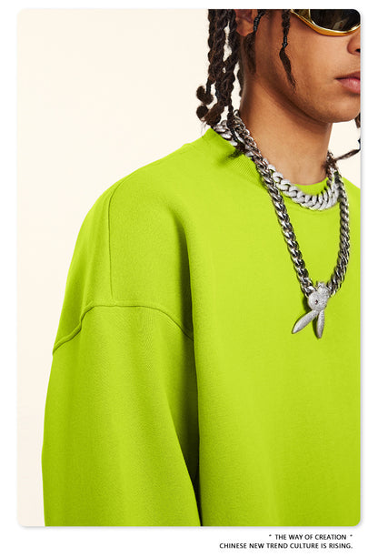 Fleece Lining Oversize Sweatshirt WN9928