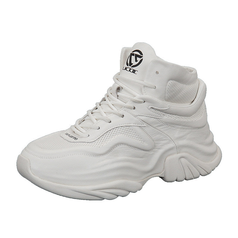 High-Top Panel Chunky Sole Sneakers WN24583