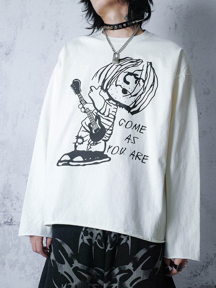 Cartoon Print Long Sleeve T-Shirt WN16031