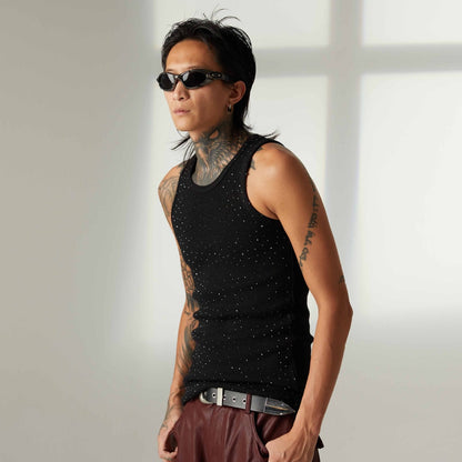 Studs Rhinestone Tank Top WN25551
