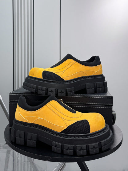 Washed Thick Sole Platform Shoes WN24599