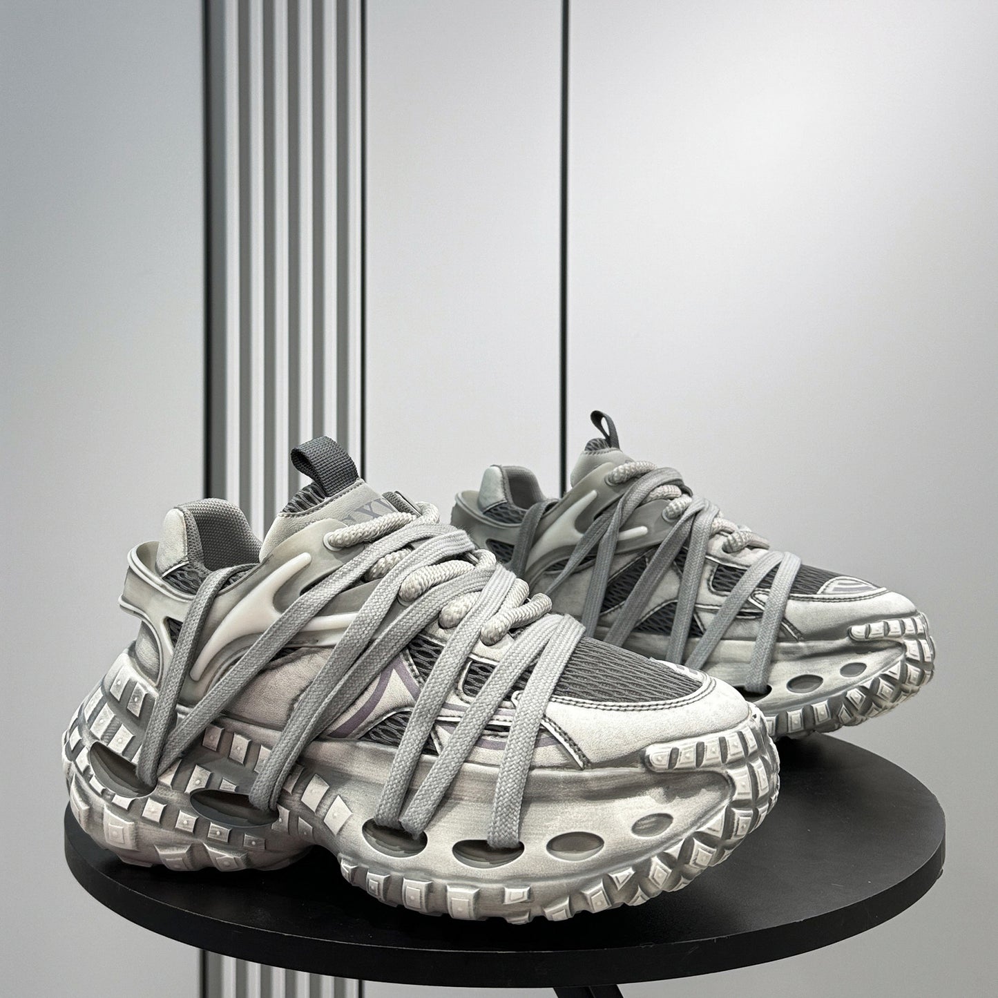 Chunky Platform Height Increase Breathable Sneakers WN24796