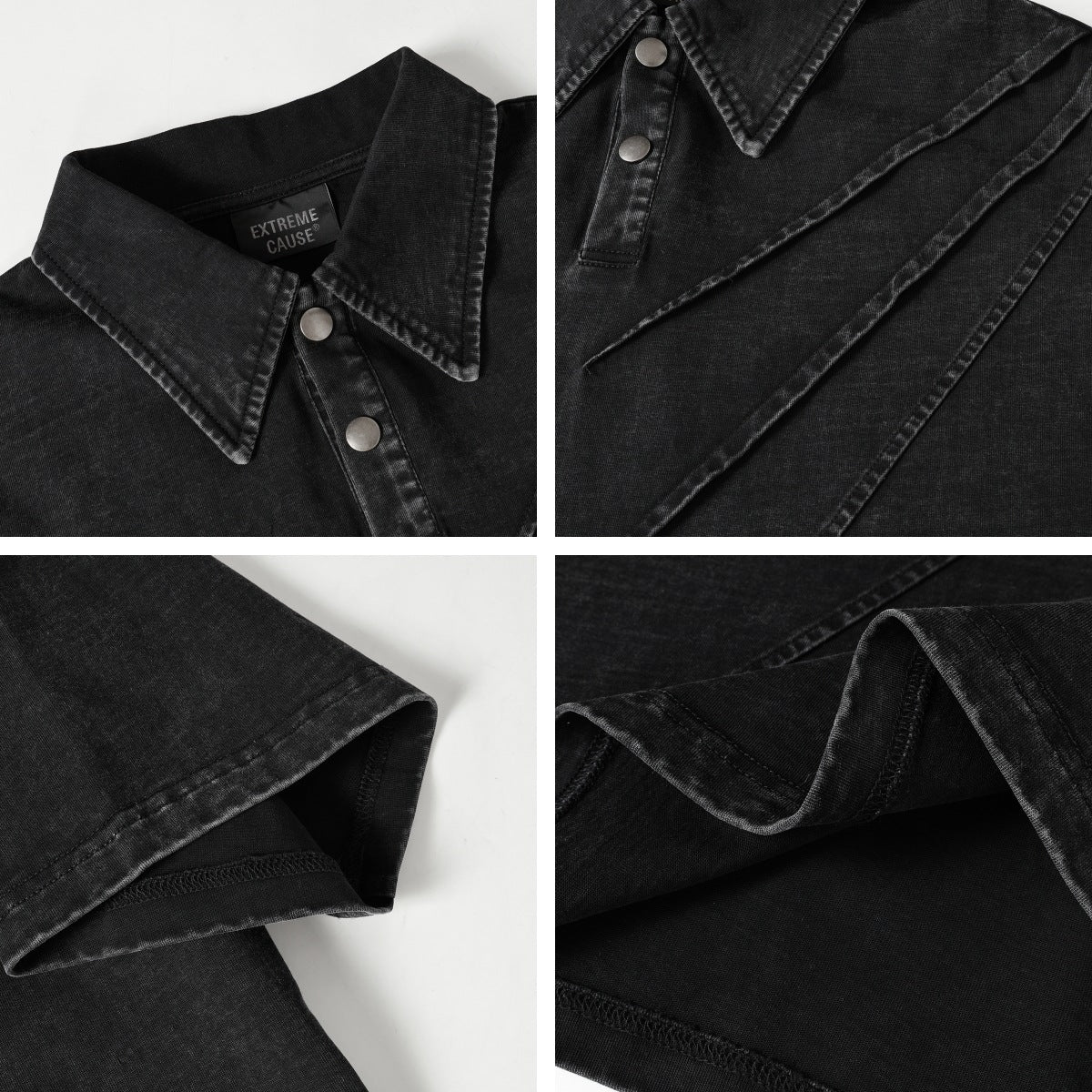 Washed Pleat Short Sleeve Polo Shirt WN26782