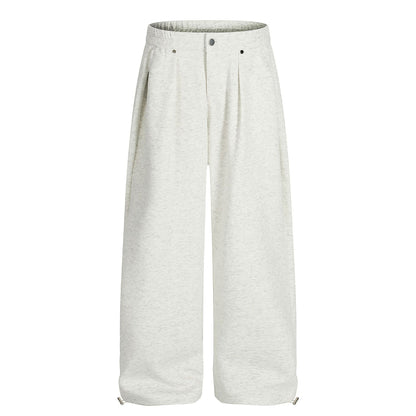 Drape Pleats Wide Leg Sweatpants WN26081