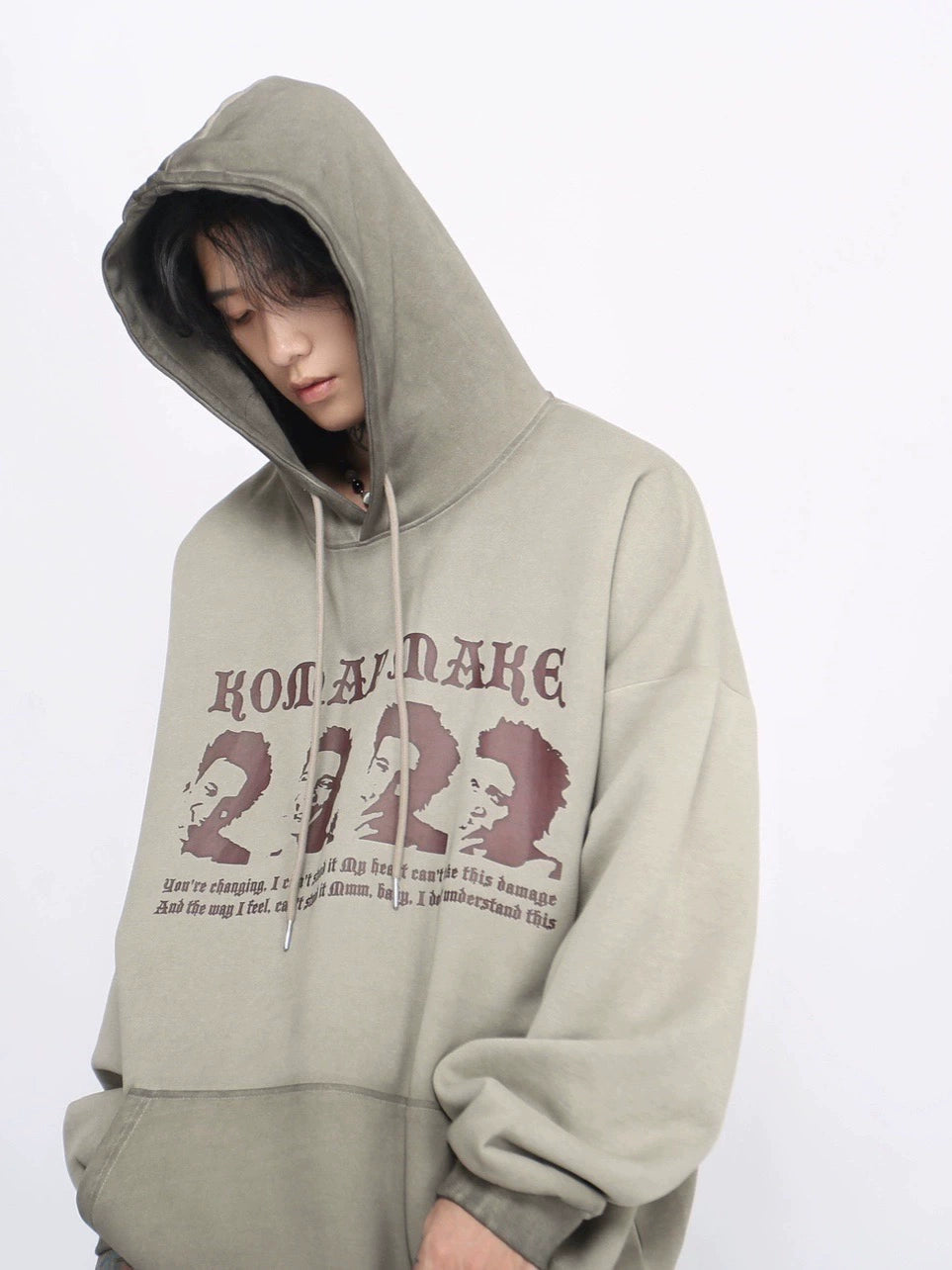 Hip-Hop Print Pullover Hoodie WN8351