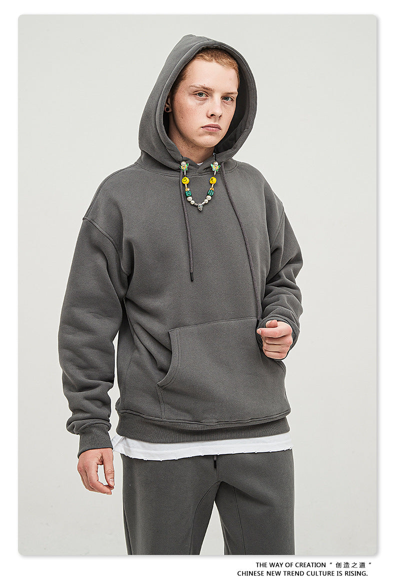 Fleece Lining Oversize Hoodie & Fleece Lining Sweatpants Setup WN9931
