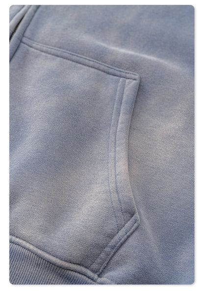 Washed Lining Zipper Hoodie WN7838