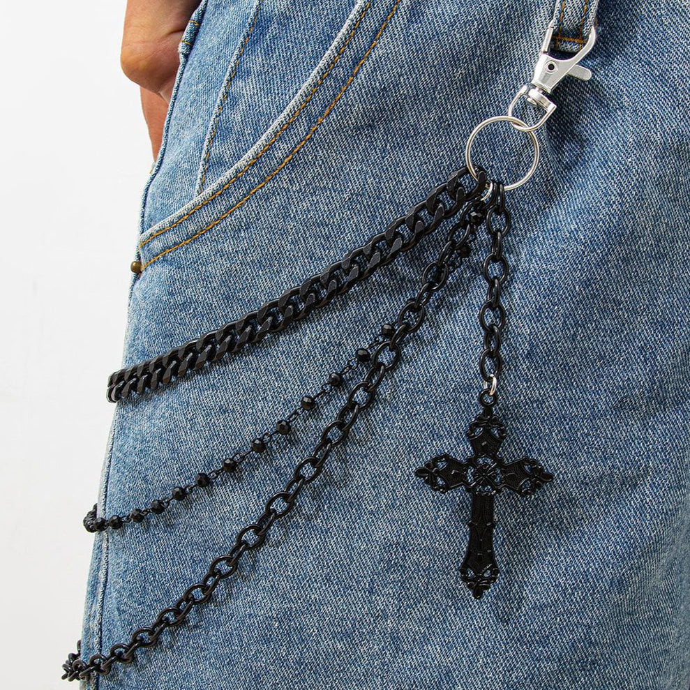 Cross Pendant Pants Chain WN21065