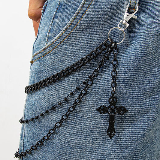 Cross Pendant Pants Chain WN21065