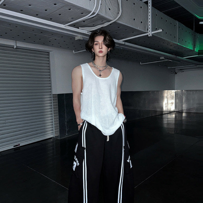 Oversize Ribbed Tank Top WN25068