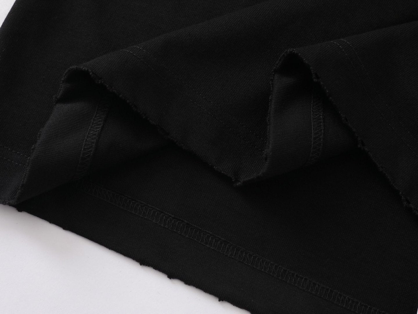 Oversize Damage Plain Short Sleeve T-Shirt WN25472