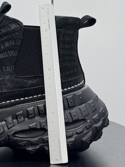 Embroidery Side Gore Chunky Sole Sneakers WN24590