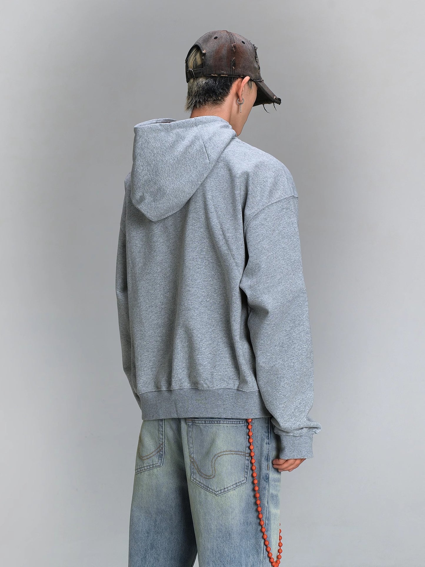 Oversize Patchwork Hoodie WN8471