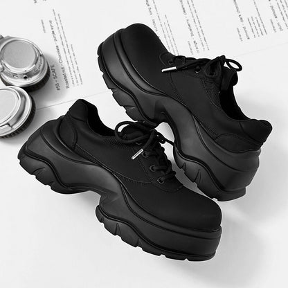 Platform Thick Sole Lace-Up Sneakers WN24513