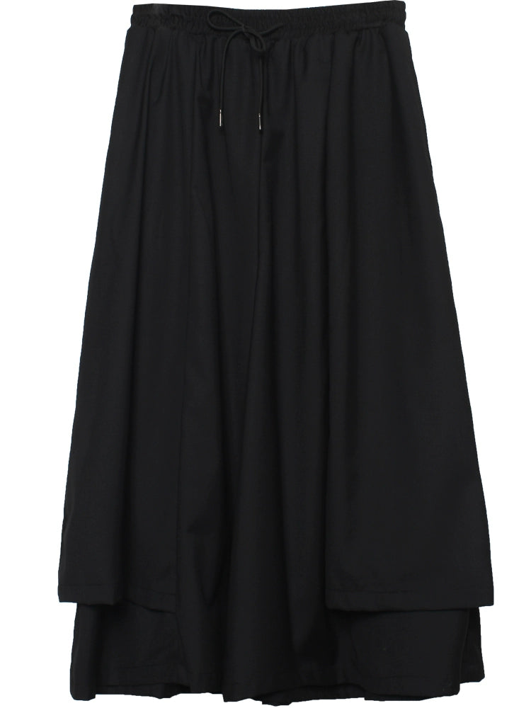 Fake Layered Wide Leg Pants WN22369