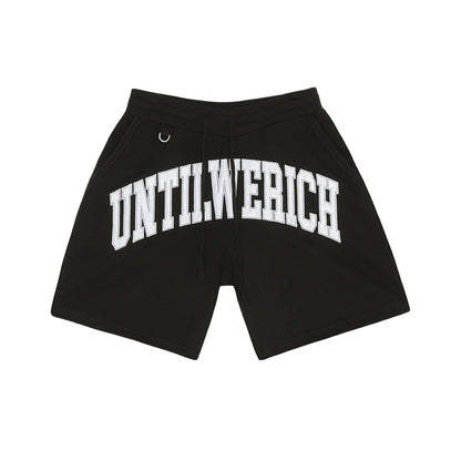 Graphic Letter Drawstring Sporty Short Pants WN17776