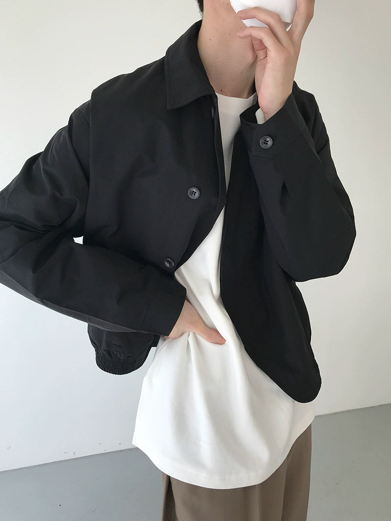 Curved Placket Short Jacket WN21657