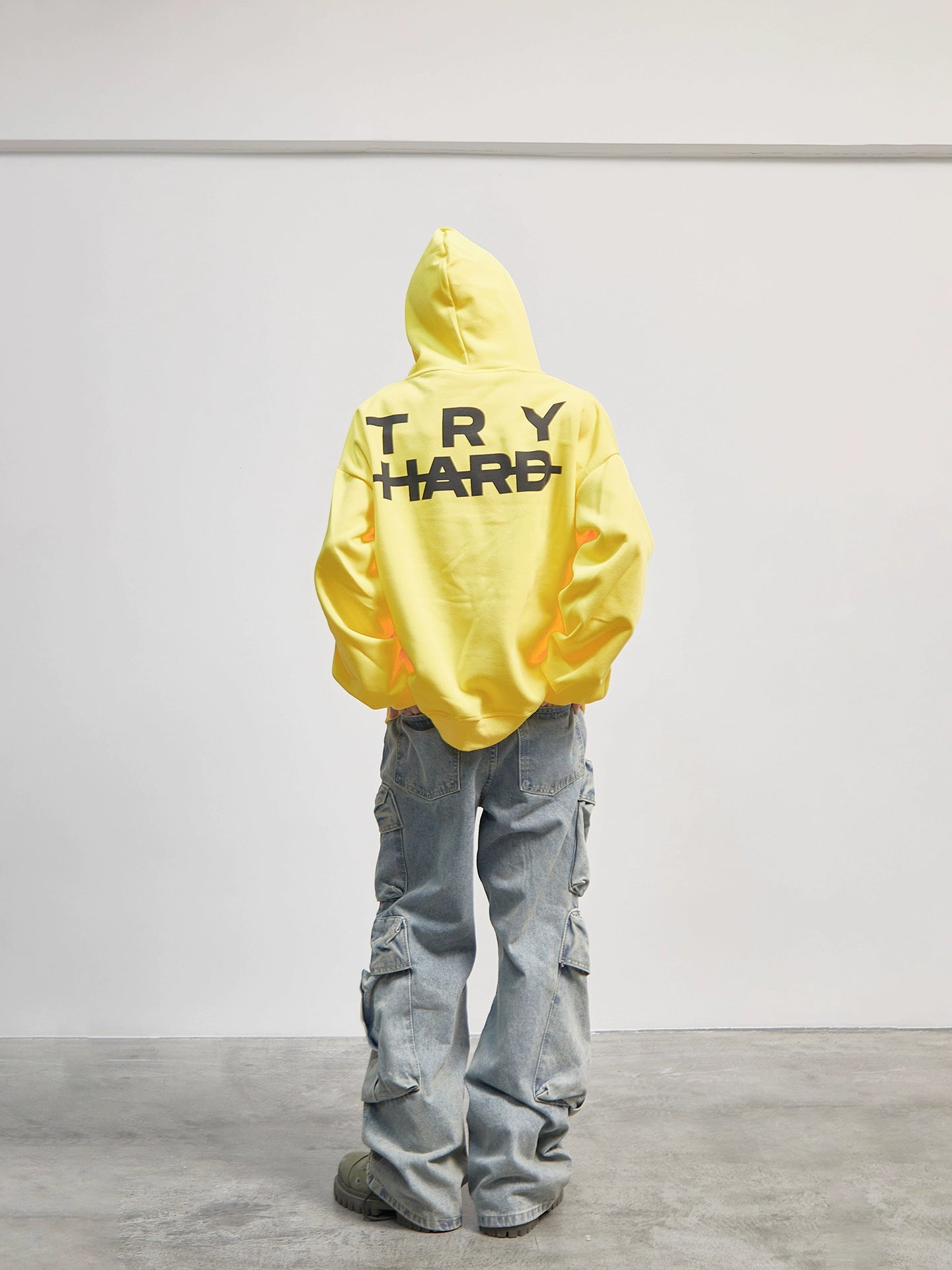 Letter Print Oversize Hoodie WN21182