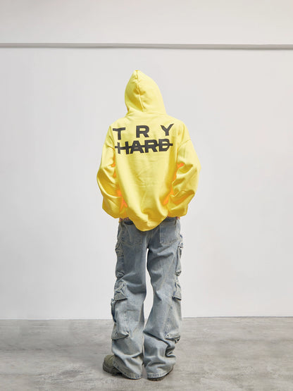 Letter Print Oversize Hoodie WN21182