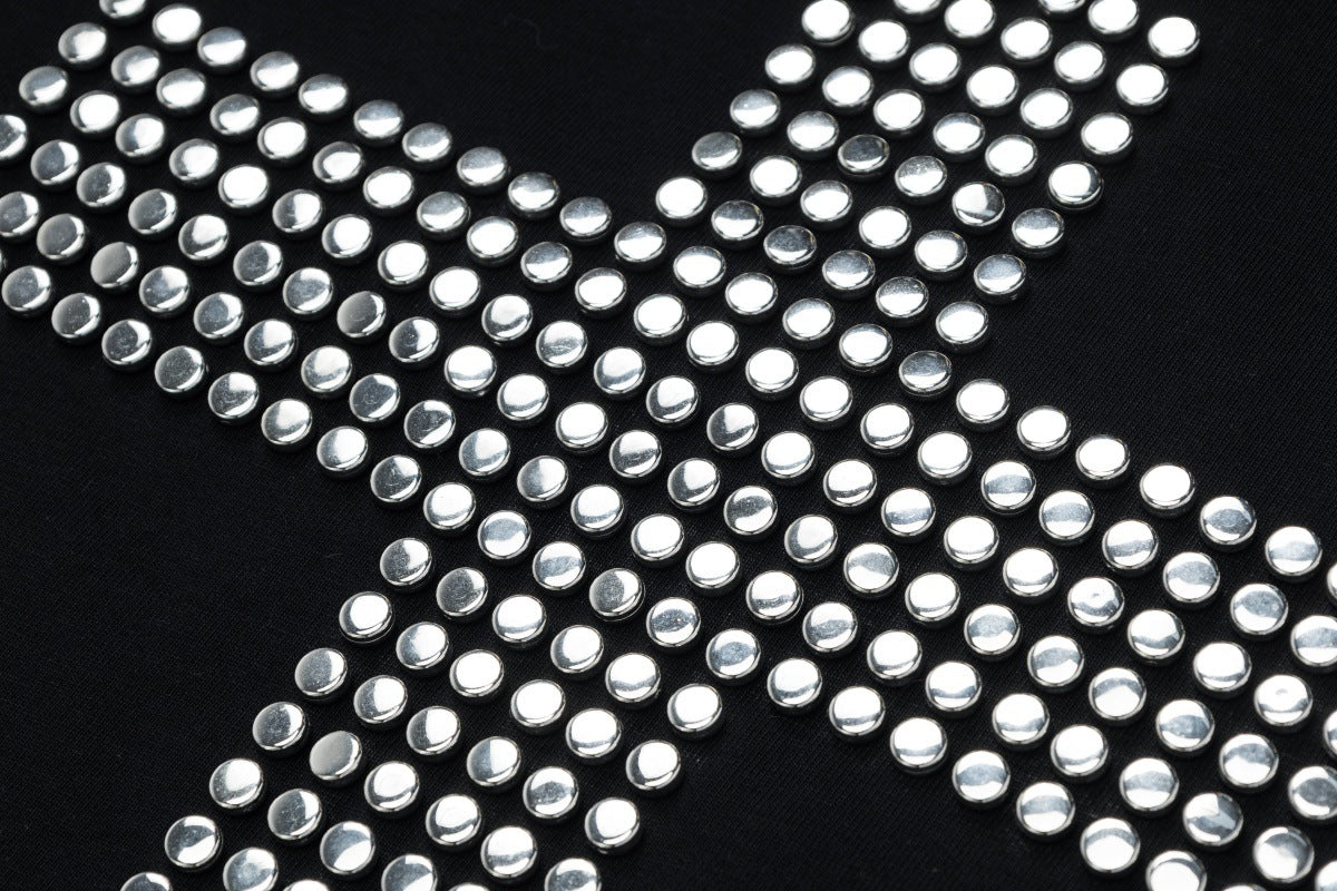 Cross Patch Beads Short Sleeve T-Shirt WN26082