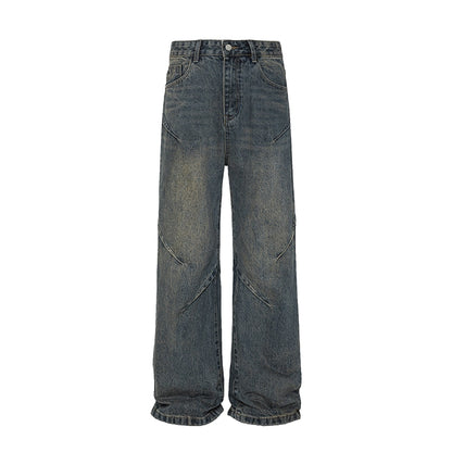 Wide-leg Straight Denim Jeans WN4715