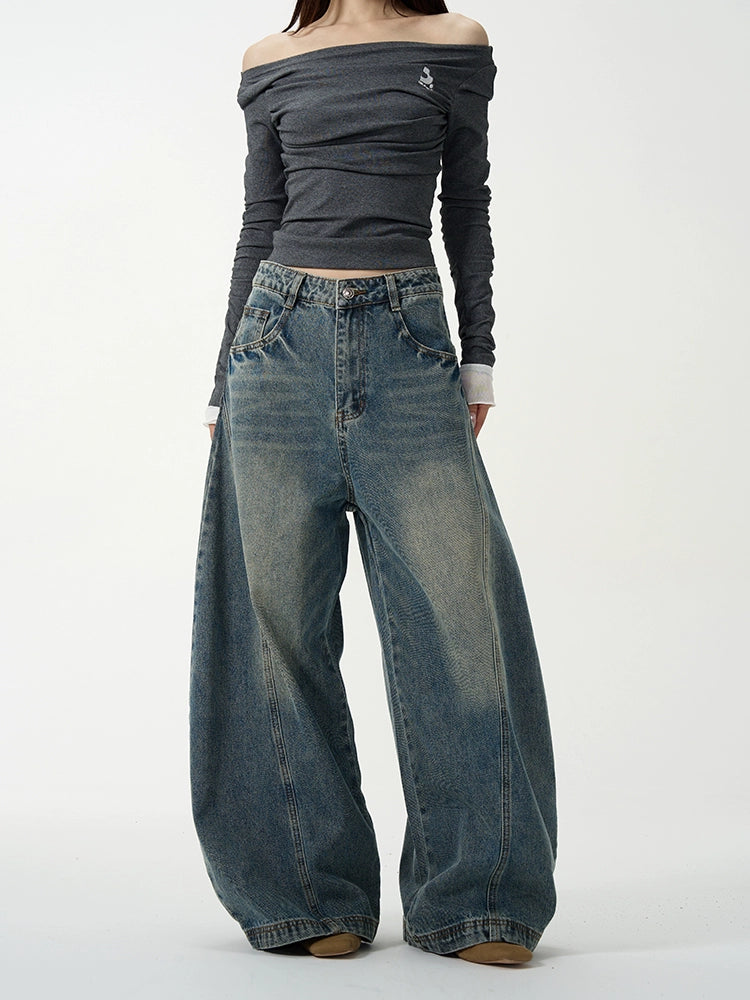 Wide Leg Denim Jeans WN7934