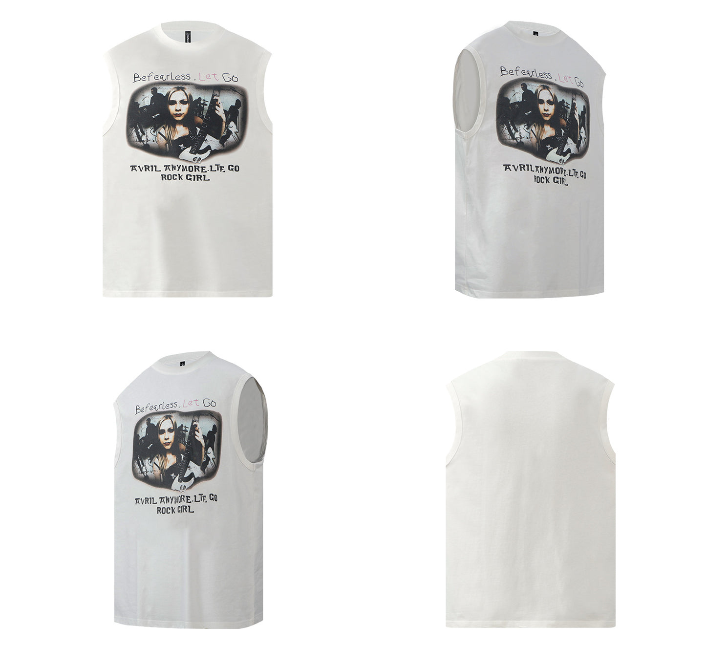 Portrait Graphic Sleeveless T-Shirt WN26241