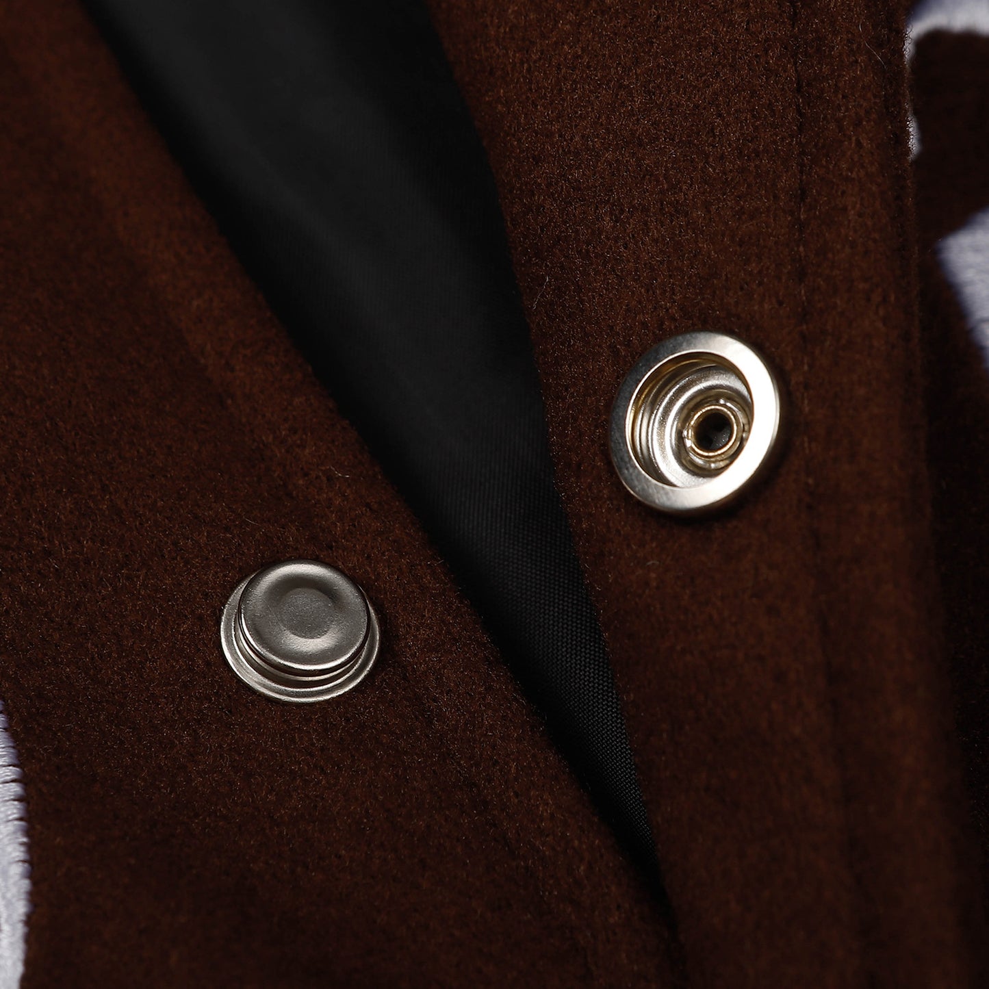 Letter Embroidery PU Leather Patchwork Baseball Jacket WN11573