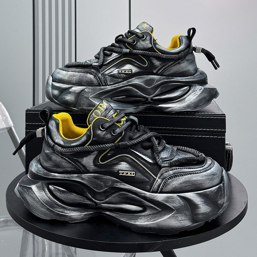 Washed Air Sole Chunky Sole Sneakers WN24626