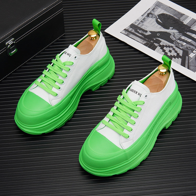 Lace Up Platform Thick Sole Sneakers WN24597