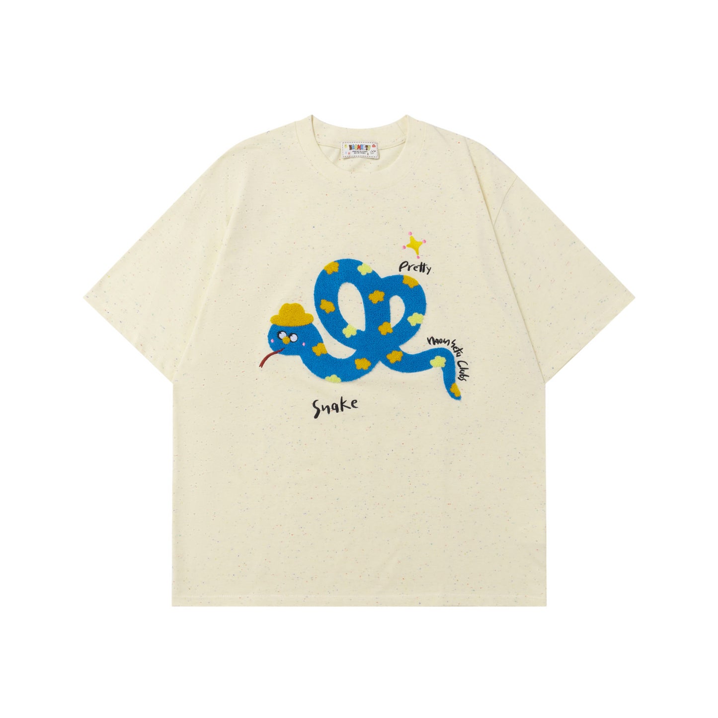 Cartoon Snake Print Short Sleeve T-Shirt WN26756