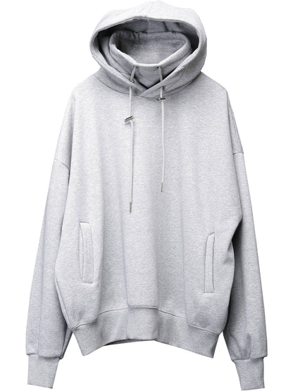 High-Neck Oversize Fleece Lining Hoodie WN22315