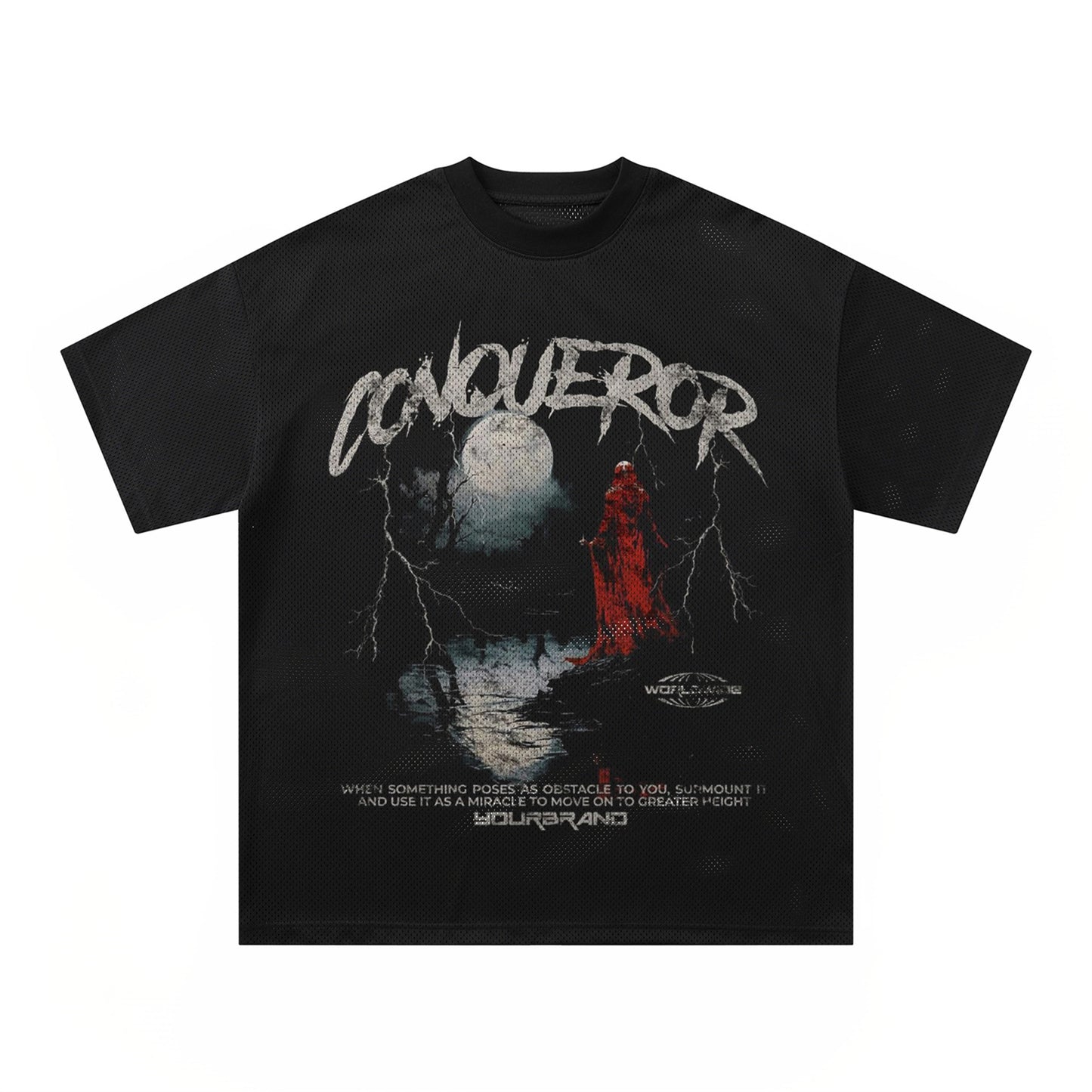 Mesh Breathable Oversize Short Sleeve T-Shirt WN15075