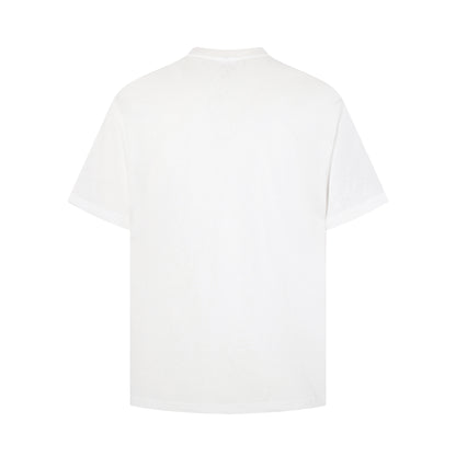 Snowflake Cotton Print Short Sleeve T-Shirt WN25874