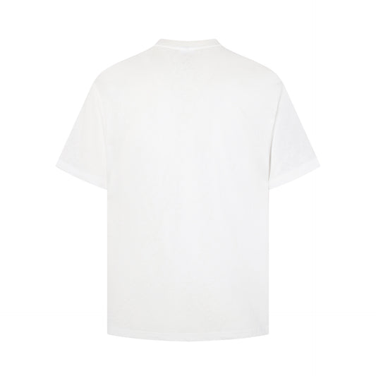 Snowflake Cotton Print Short Sleeve T-Shirt WN25874