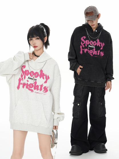 Letter Print Pullover Hoodie WN11208