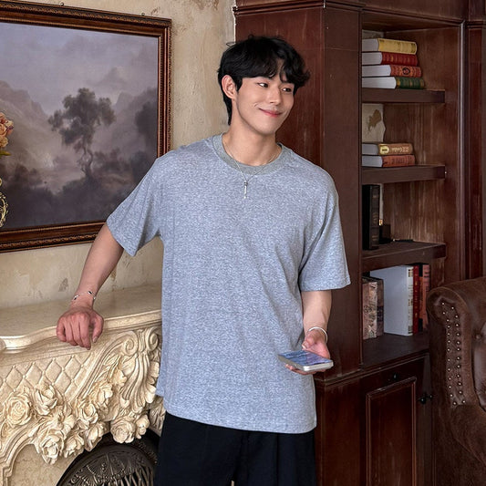 Solid Color Short Sleeve T-Shirt WN24984