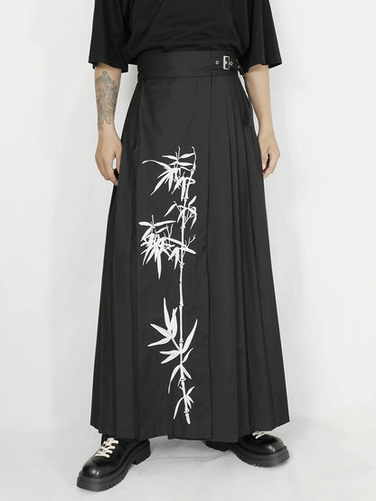 Embroidered A-Line Maxi Skirt WN20174
