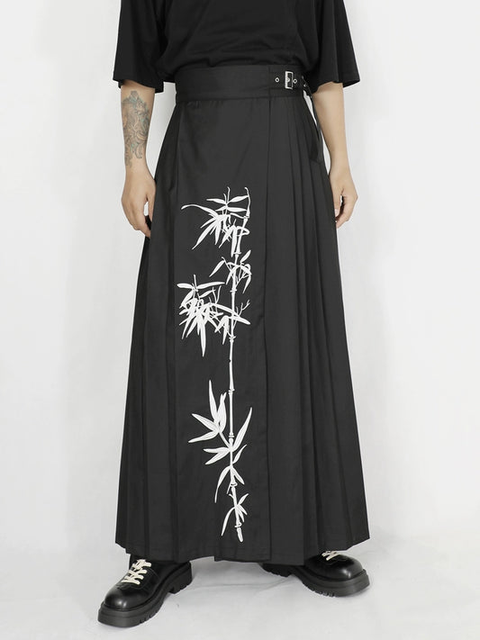 Embroidered A-Line Maxi Skirt WN20174