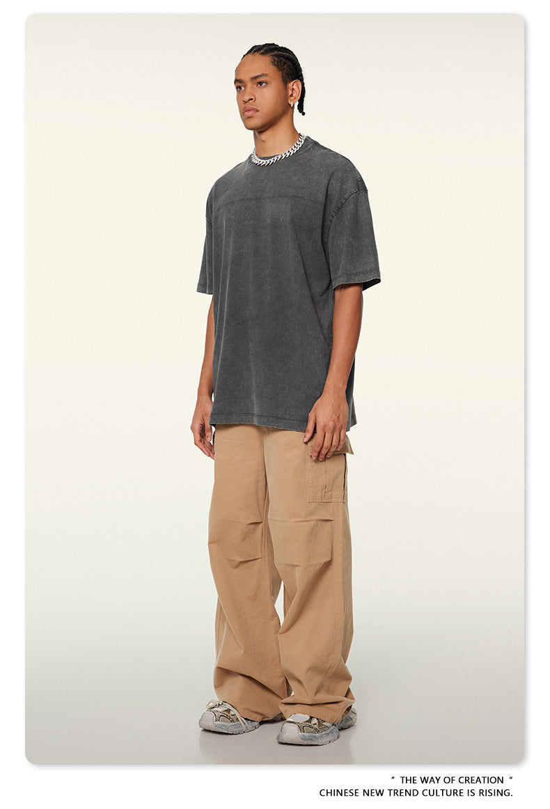 Washed Heavyweight Oversize Short Sleeve T-Shirt WN6078