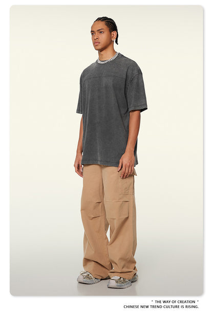 Washed Heavyweight Oversize Short Sleeve T-Shirt WN6078